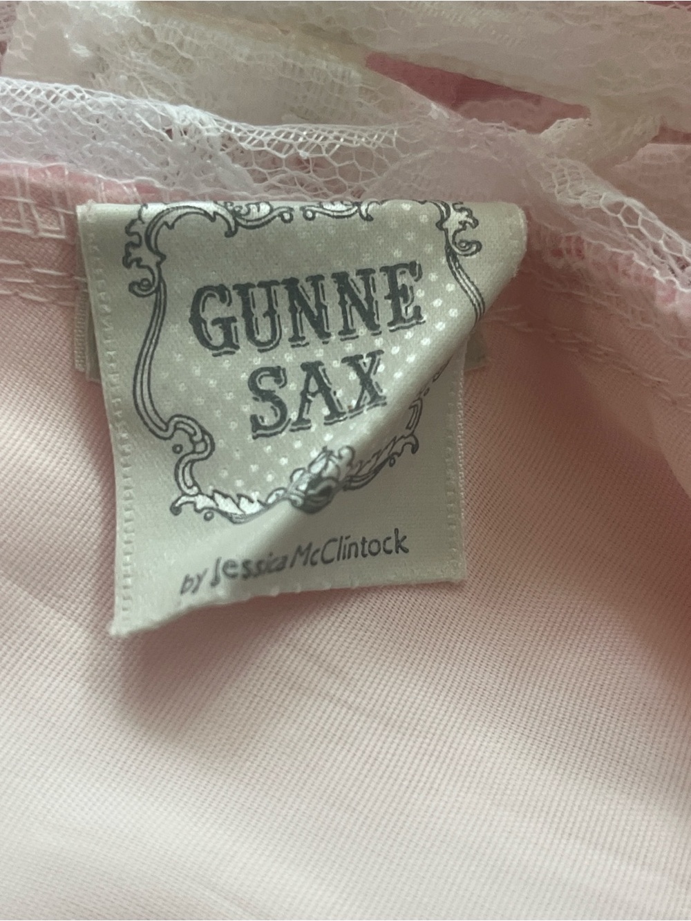 1980s vintage Gunne Sax by Jessica McClintock light pink maxi ballgown - Picture 3 of 7